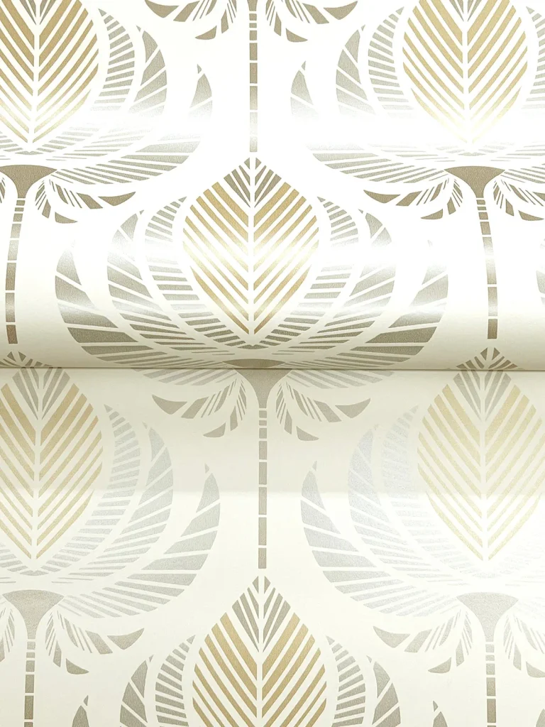 Ferrenby Floral Fan Wallpaper - Metallic — Ảnh 7