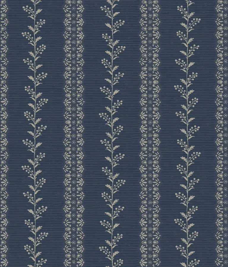 Magnolia Home Everleigh Wallpaper - Navy — Ảnh 5