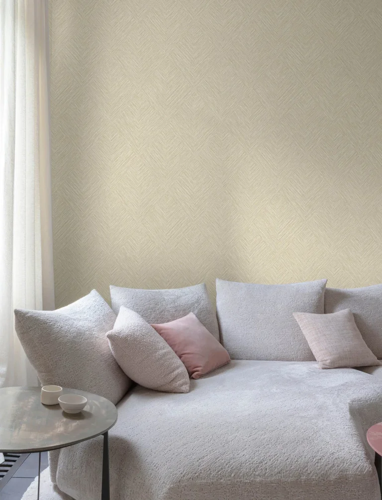 Chesapeake Hollis Textured Diamond Wallpaper - Brown — Ảnh 3