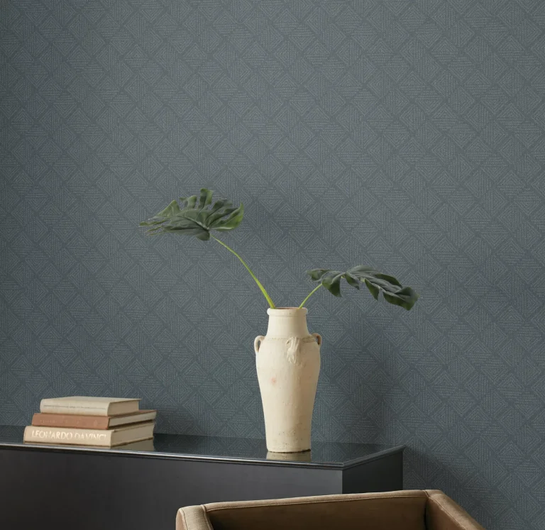 Magnolia Home Center Square Wallpaper - Indigo — Ảnh 3