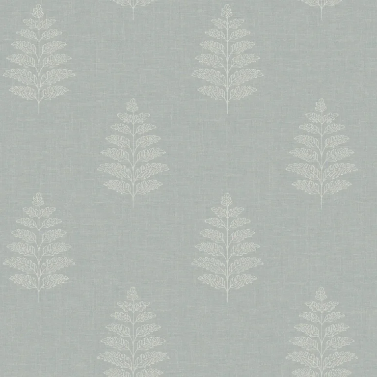 Chesapeake Frond Leaf Wallpaper - Light Blue — Ảnh 4