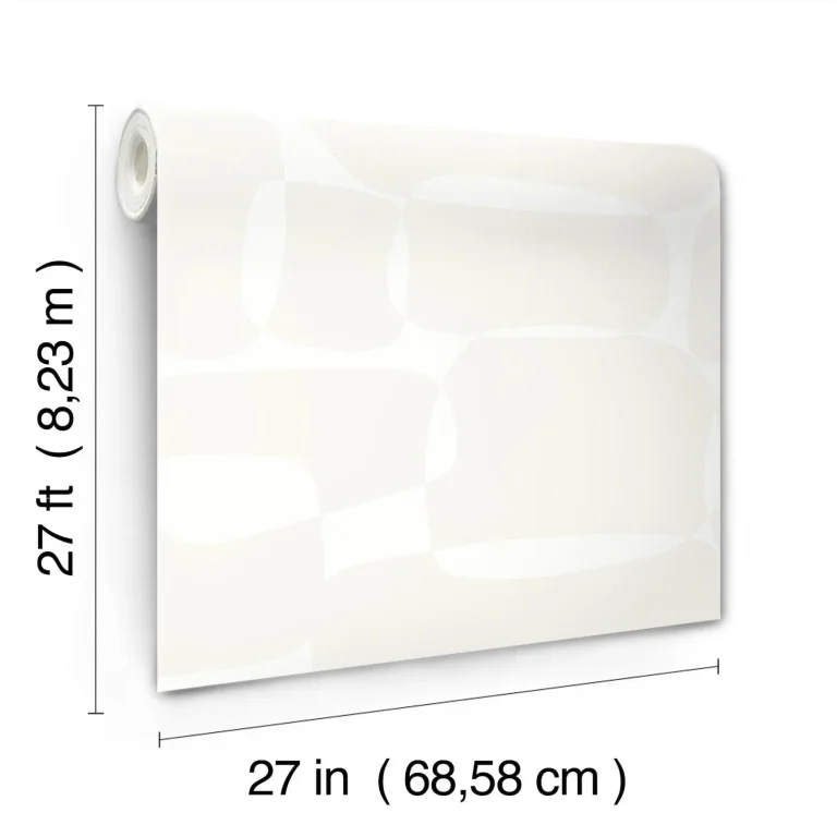 Block Wallpaper - White/Ivory — Ảnh 3