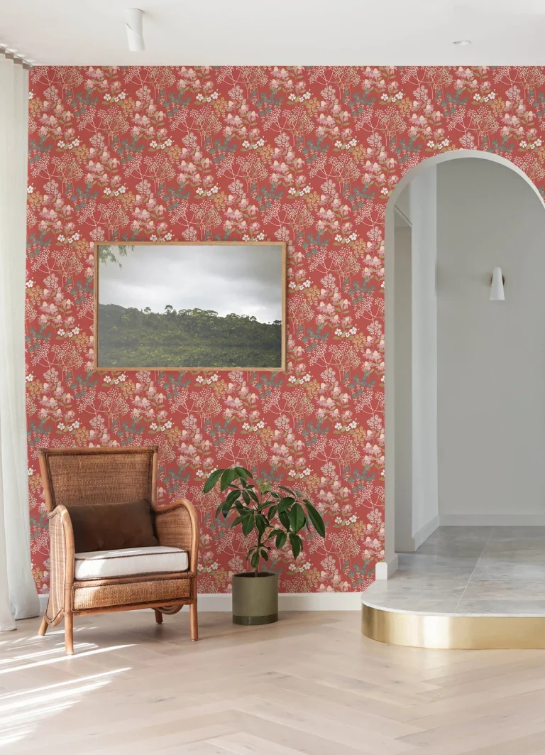 Cultivate Springtime Blooms Wallpaper - Red — Ảnh 3