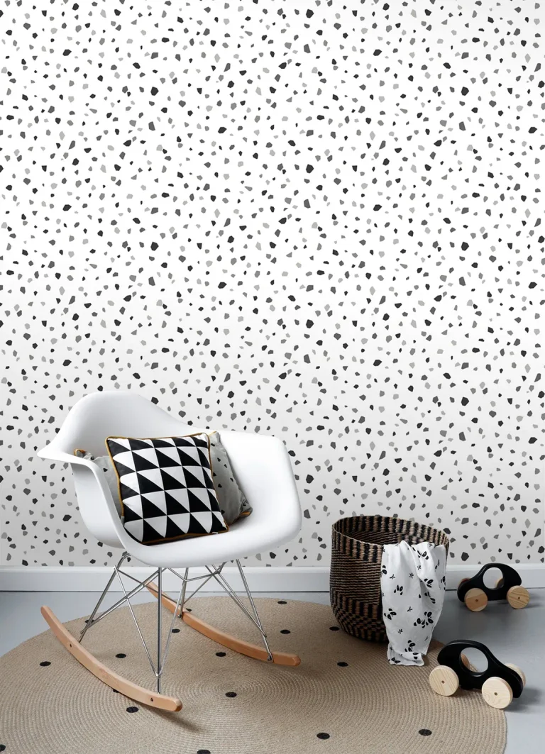 Chesapeake Ona Terrazzo Wallpaper - Charcoal — Ảnh 5