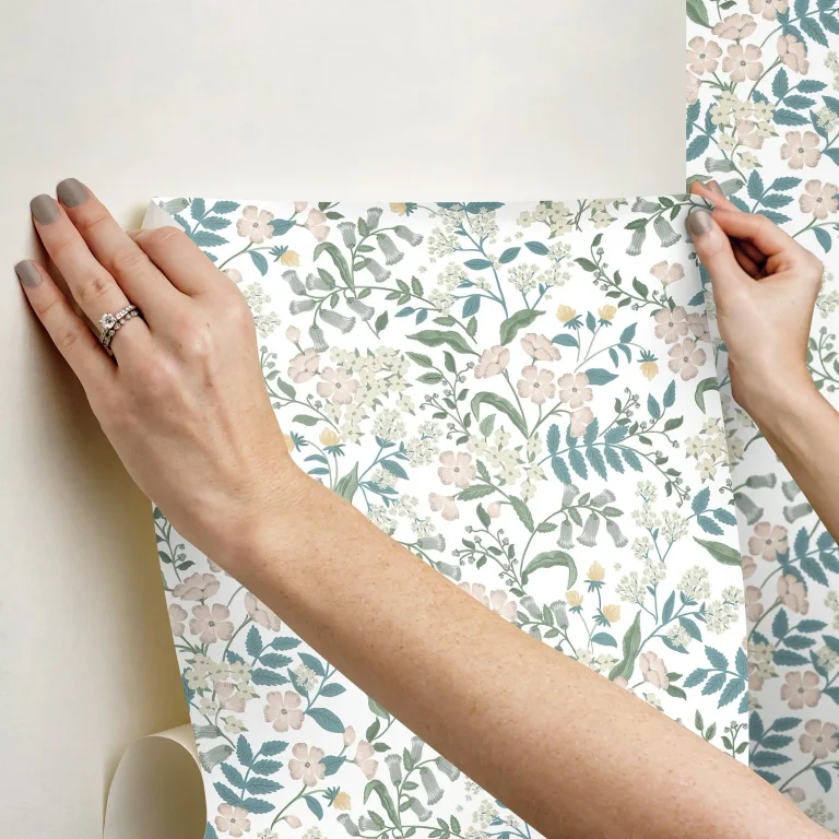 Rifle Paper Co. Sweetbrier Peel and Stick Wallpaper - Blush — Image 7