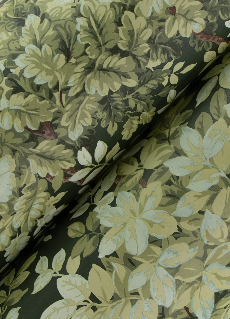 Greenwood Deciduous Wallpaper - Dark Green — Ảnh 2