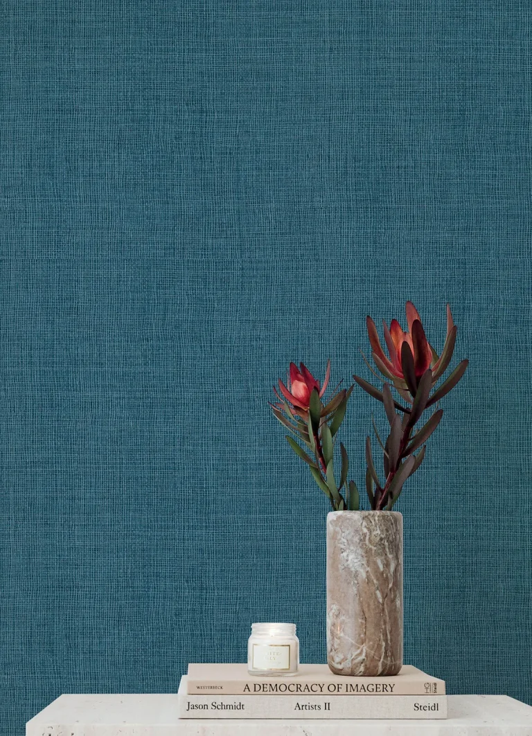 Alba Open Weave Wallpaper - Dark Blue — Ảnh 5