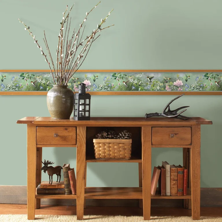 Chesapeake Ruby Hummingbird Garden Wallpaper Border - Ruby — Ảnh 3