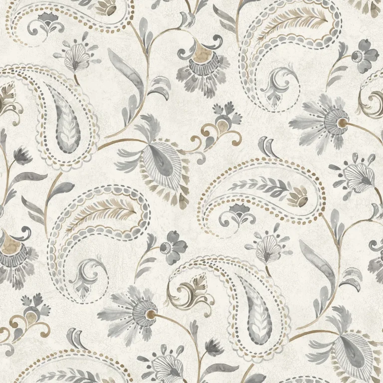 Chesapeake Darlene Jacobean Wallpaper - Slate — Ảnh 5