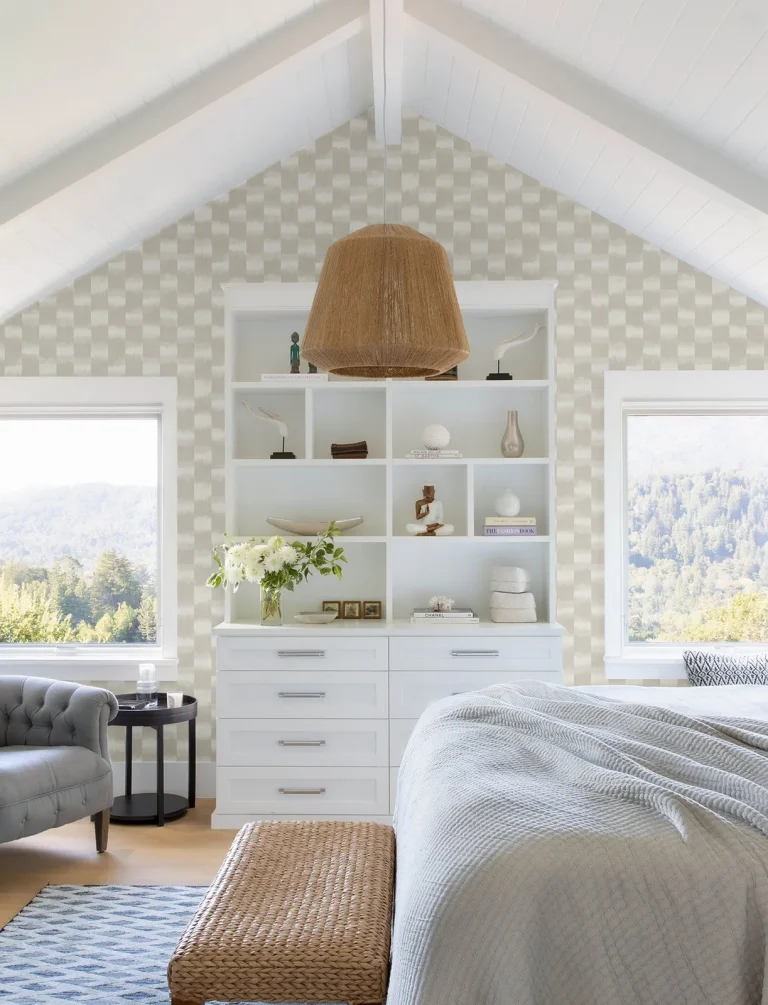 Baldwin Shibori Stripe Wallpaper - Pearl — Ảnh 3