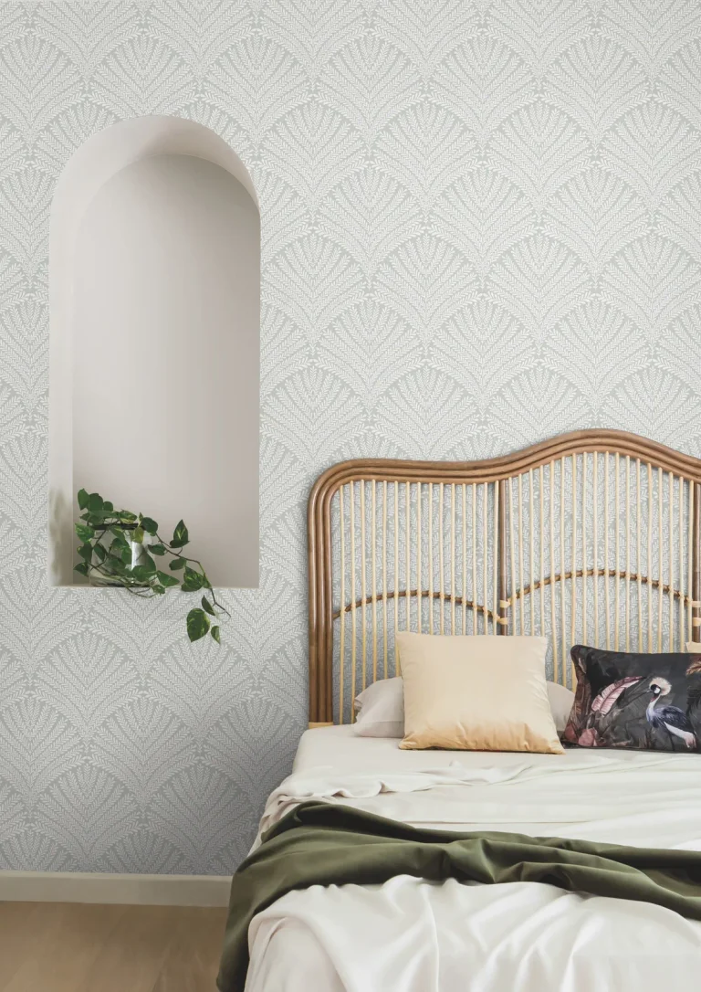 Beachcomber Wallpaper - Eucalyptus/White — Image 3