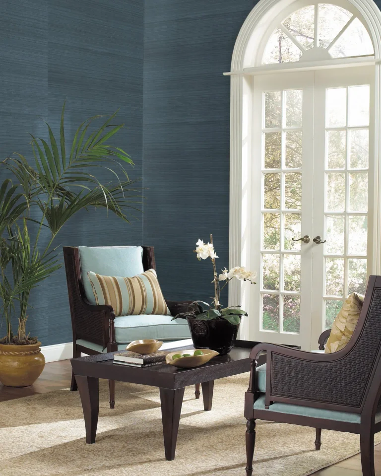 Makasa Sisal Wallpaper - Indigo — Ảnh 9