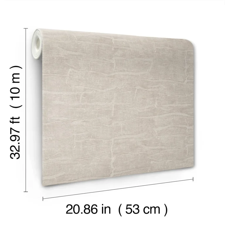 Sculpted Burlap Textured Wallpaper - Taupe — Ảnh 2