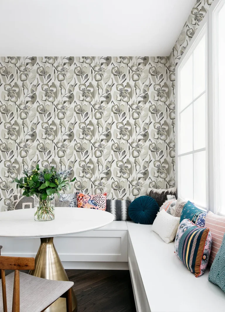 Nathalie Abstract Blooms Wallpaper - Beige — Ảnh 5