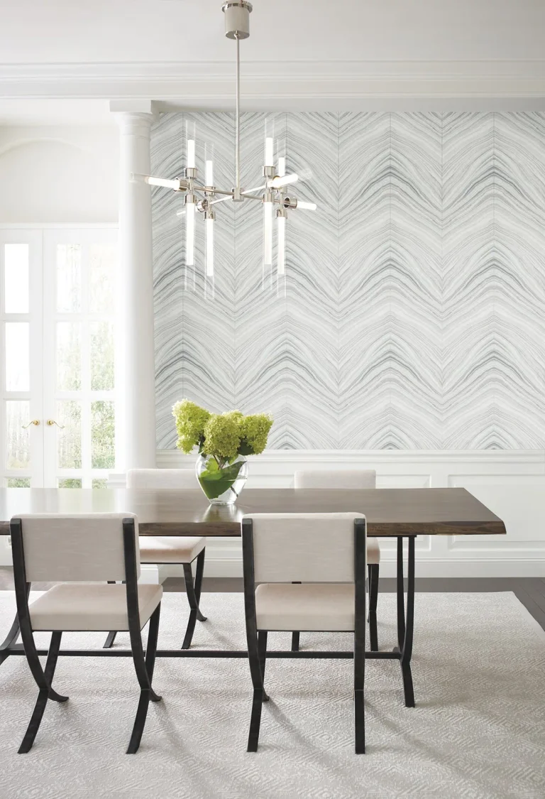 Candice Olson Onyx Strata Peel and Stick Wallpaper - Sheer Grey — Ảnh 5