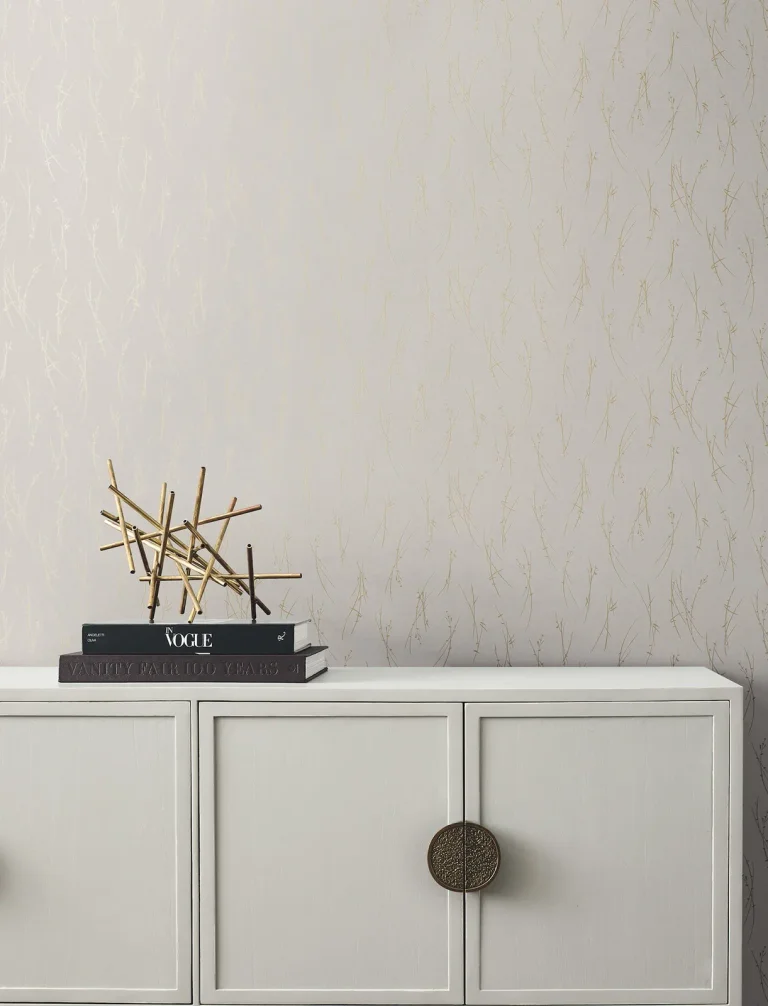 Sprigs Wallpaper - Light Grey/Gold — Ảnh 3