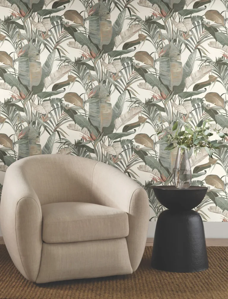 Candice Olson Tropical Cabana Wallpaper - White — Ảnh 4