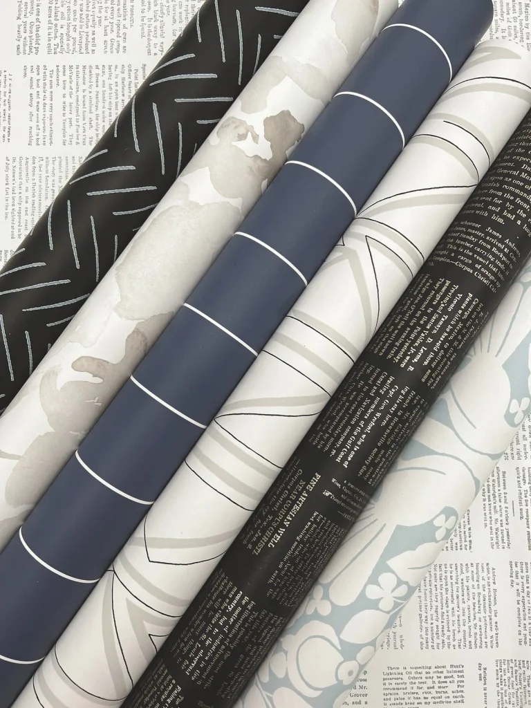 Magnolia Home Linear Gridwork Wallpaper - Navy — Ảnh 7