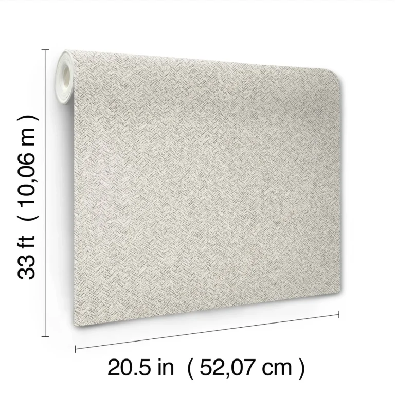 Chesapeake Woven Basket Wallpaper - Light Grey — Ảnh 4