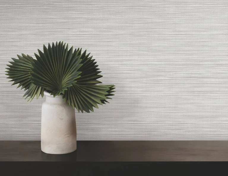 Lorn Faux Grasscloth Wallpaper - Off-White — Image 4