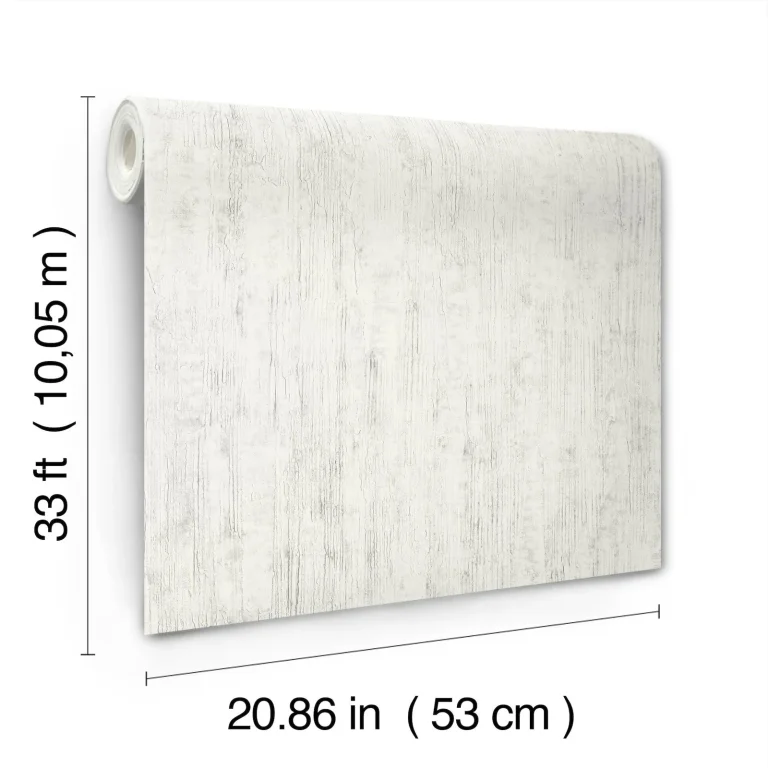Chesapeake Ramona Distressed Texture Wallpaper - White — Ảnh 3