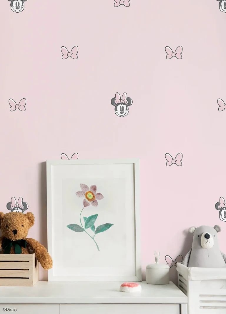 Disney Minnie Mouse Sweet Bows Peel and Stick Wallpaper - Pink — Ảnh 3
