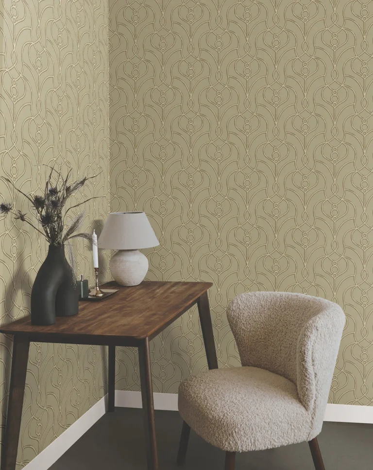Candice Olson Divine Trellis Wallpaper - Taupe — Image 6