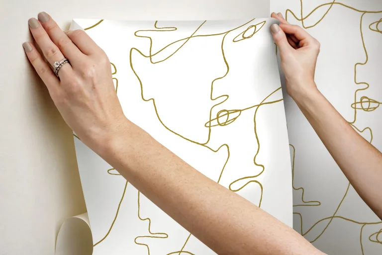 Pablo Portraits Peel and Stick Wallpaper - Gold — Ảnh 5