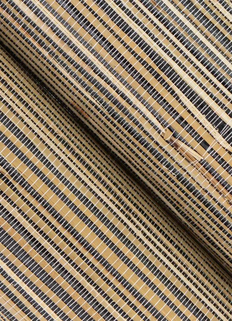 Anhui Grasscloth Wallpaper - Black — Image 4