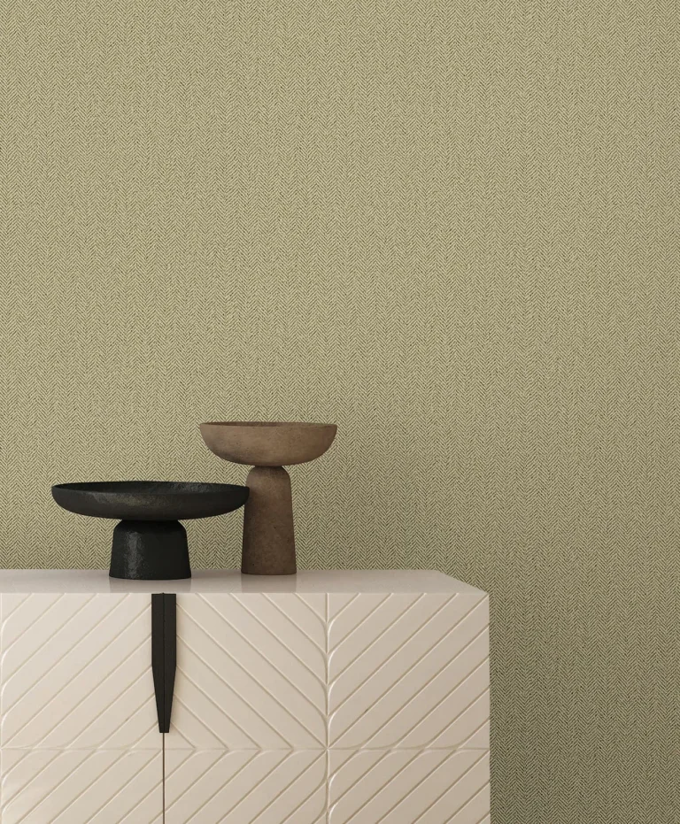 Tailored Chevron Wallpaper - Green — Ảnh 5