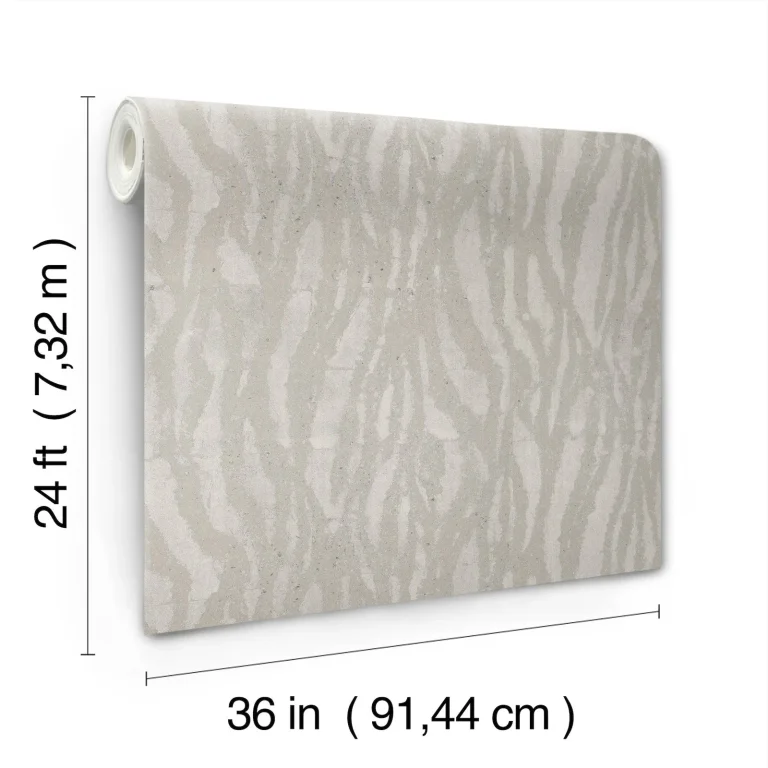 Candice Olson Zebra Chic Wallpaper - Silver — Image 6