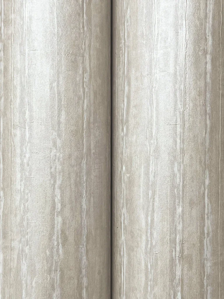 Precious Metal Corrugated Wallpaper - Silver — Ảnh 4