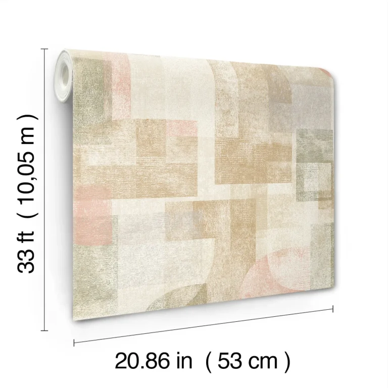 Chesapeake Cassandra Block Geometric Wallpaper - Brown — Image 4