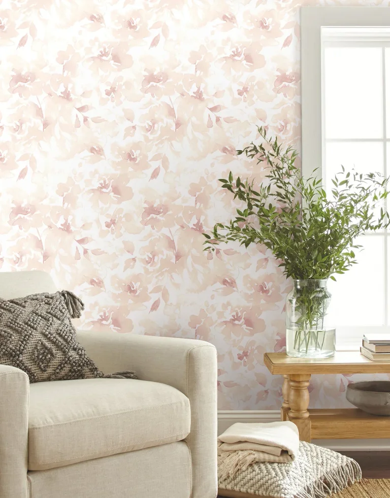 Magnolia Home Renewed Floral Wallpaper - Pink — Ảnh 5