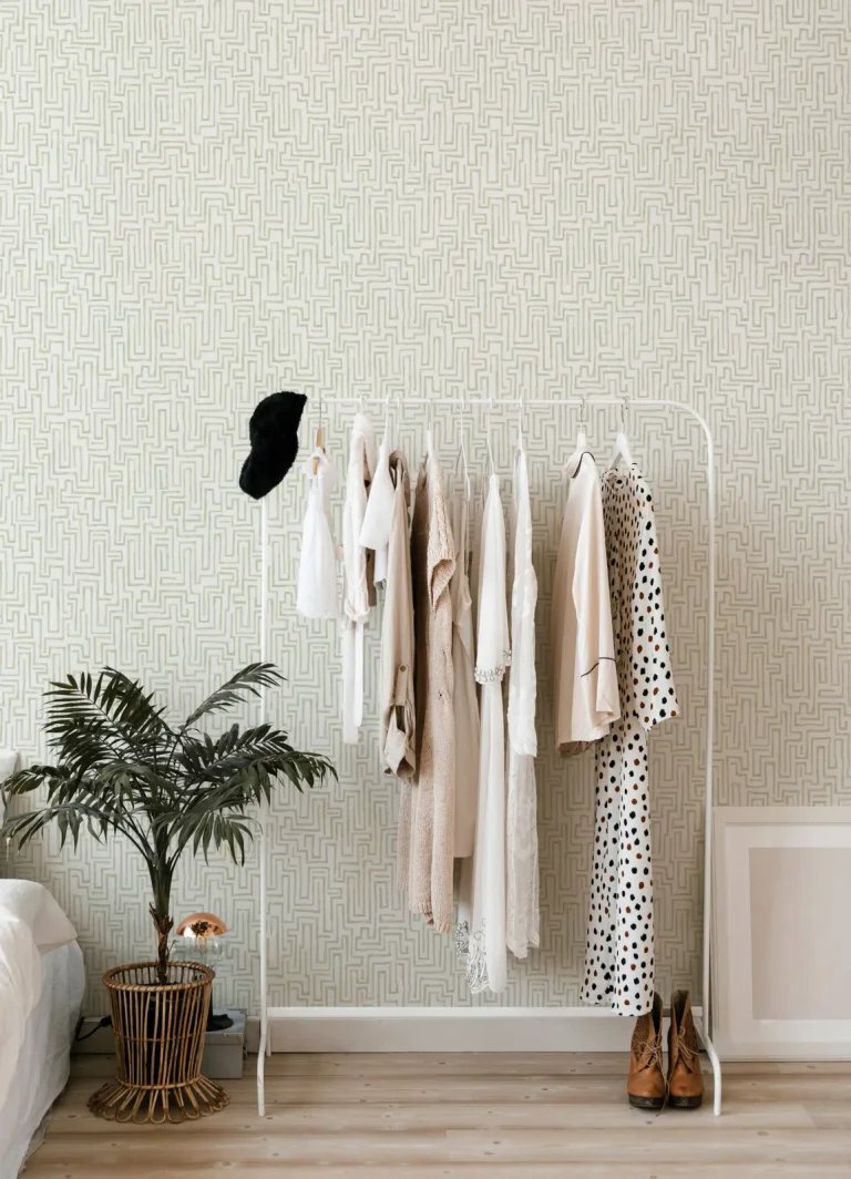 Ramble Geometric Wallpaper - Sage — Ảnh 3