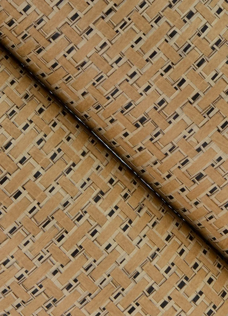 Ehuang Modern Basketweave Wallpaper - Wheat — Image 4
