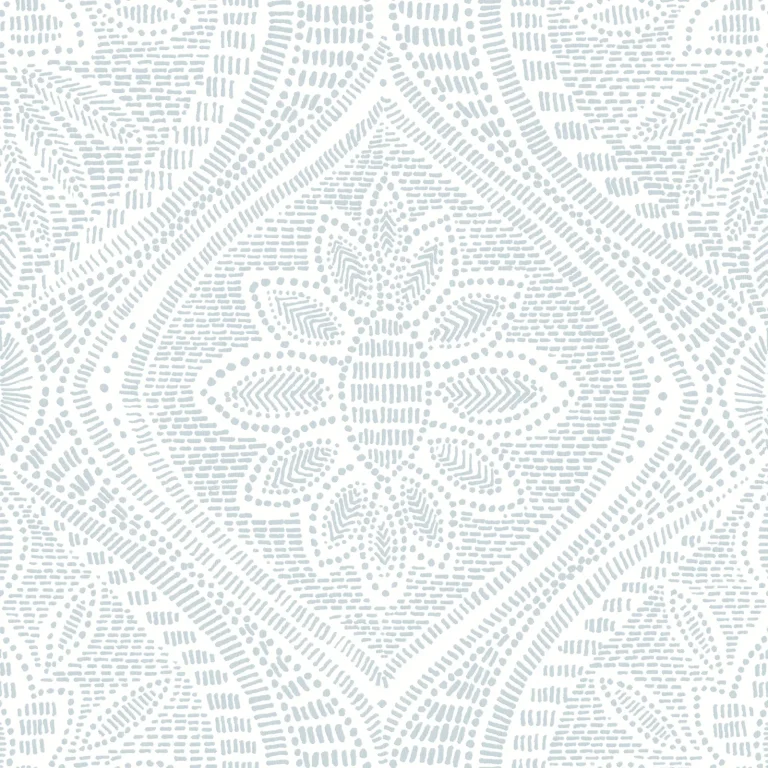 Scout Floral Ogee Wallpaper - Light Blue — Ảnh 3