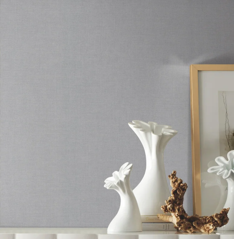 Gesso Weave Wallpaper - Silver — Ảnh 2