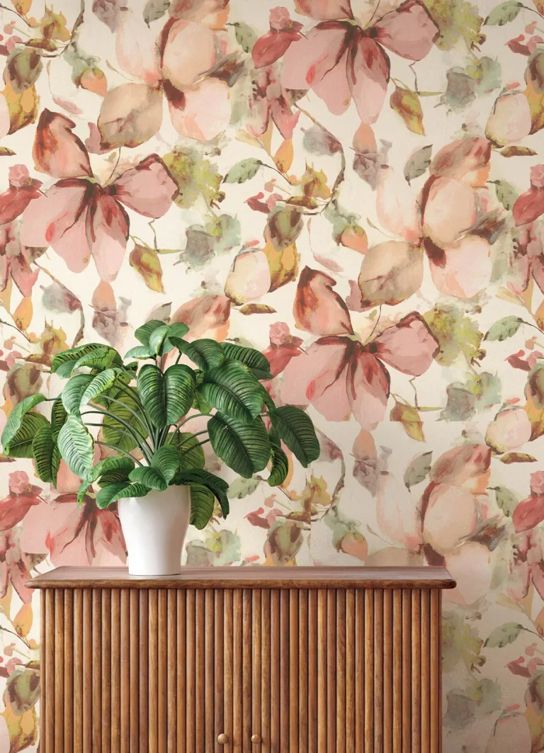 Liliana Floral Wallpaper - Pink — Image 3