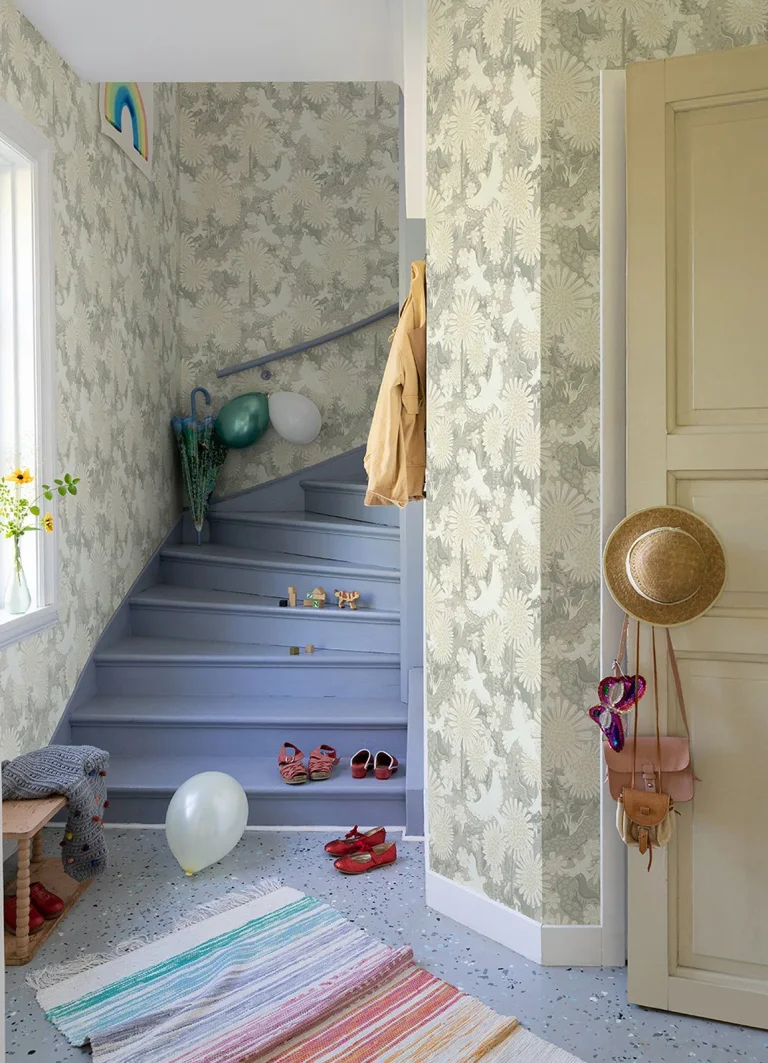 Drömma Songbirds and Sunflowers Wallpaper - Light Grey — Ảnh 4