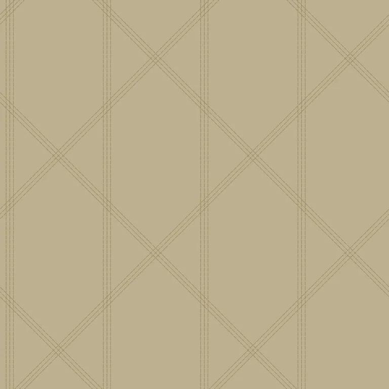 Walcott Stitched Trellis Wallpaper - Taupe — Ảnh 3