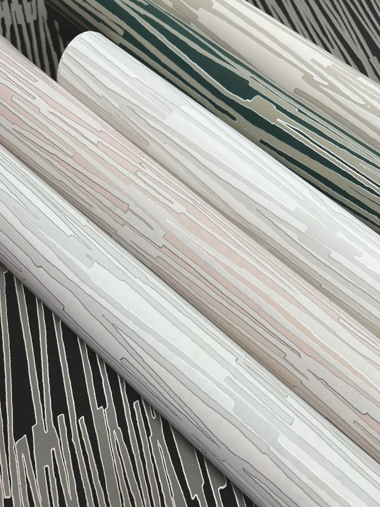 Water Reed Thatch Wallpaper - Clay/Silver — Ảnh 6