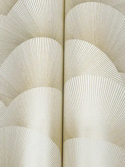 Ronald Redding Morning Shell Wallpaper - Cream & Gold