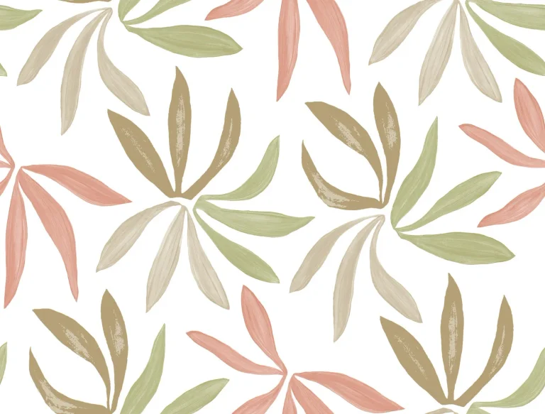 Little Garden Wallpaper - Leaf & Coral — Ảnh 2