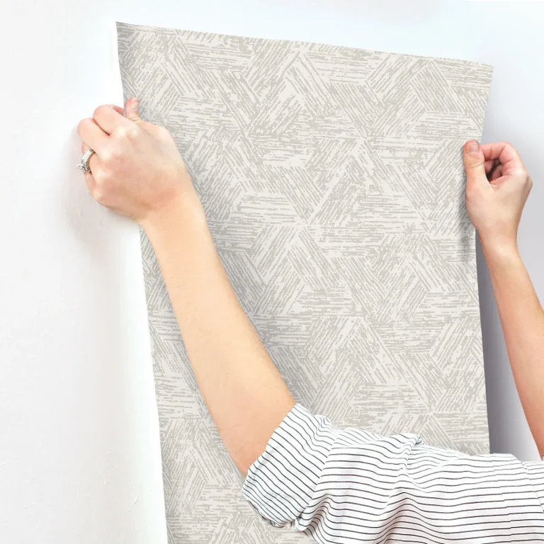 Retreat Quilted Geometric Wallpaper - Grey — Ảnh 4