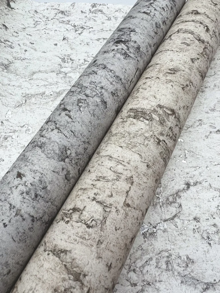 Shimmering Cork Peel and Stick Wallpaper - Cream/Silver — Ảnh 7