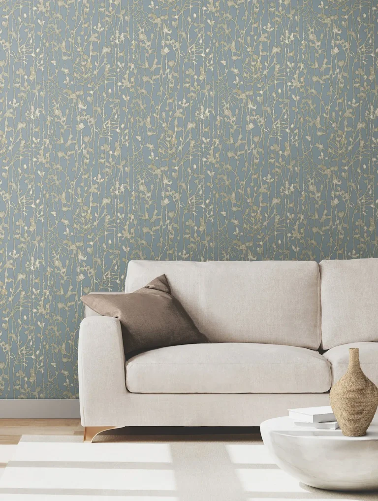 Ronald Redding Filigree Abstract Wallpaper - Light Blue — Ảnh 5