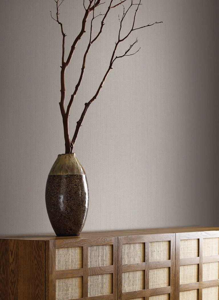 Dutch Braid Wallpaper - Light Taupe — Image 2