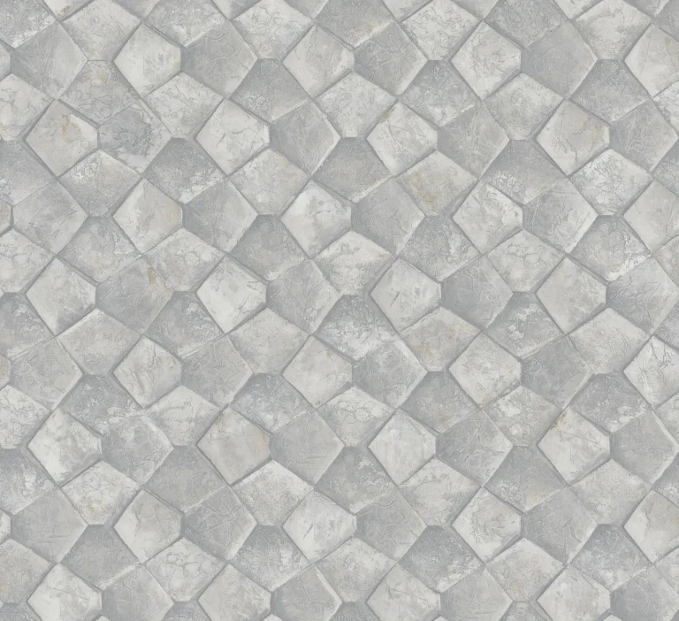 Waterford Tiled Wallpaper - Grey — Image 2