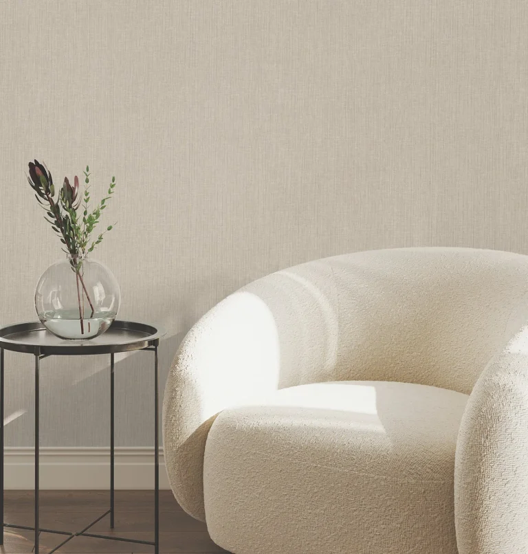 Silk Spun Tactile Stripe Wallpaper - Brown — Ảnh 2